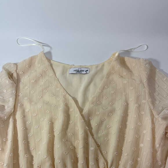 Carly Jean Los Angeles Ivory Long Sleeve Dress - Picture 4 of 7